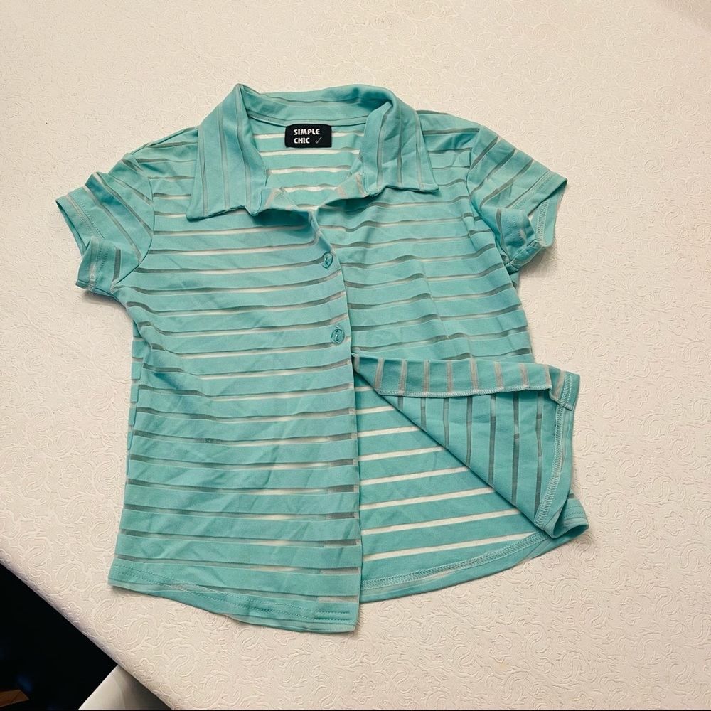 Turquoise Blouse